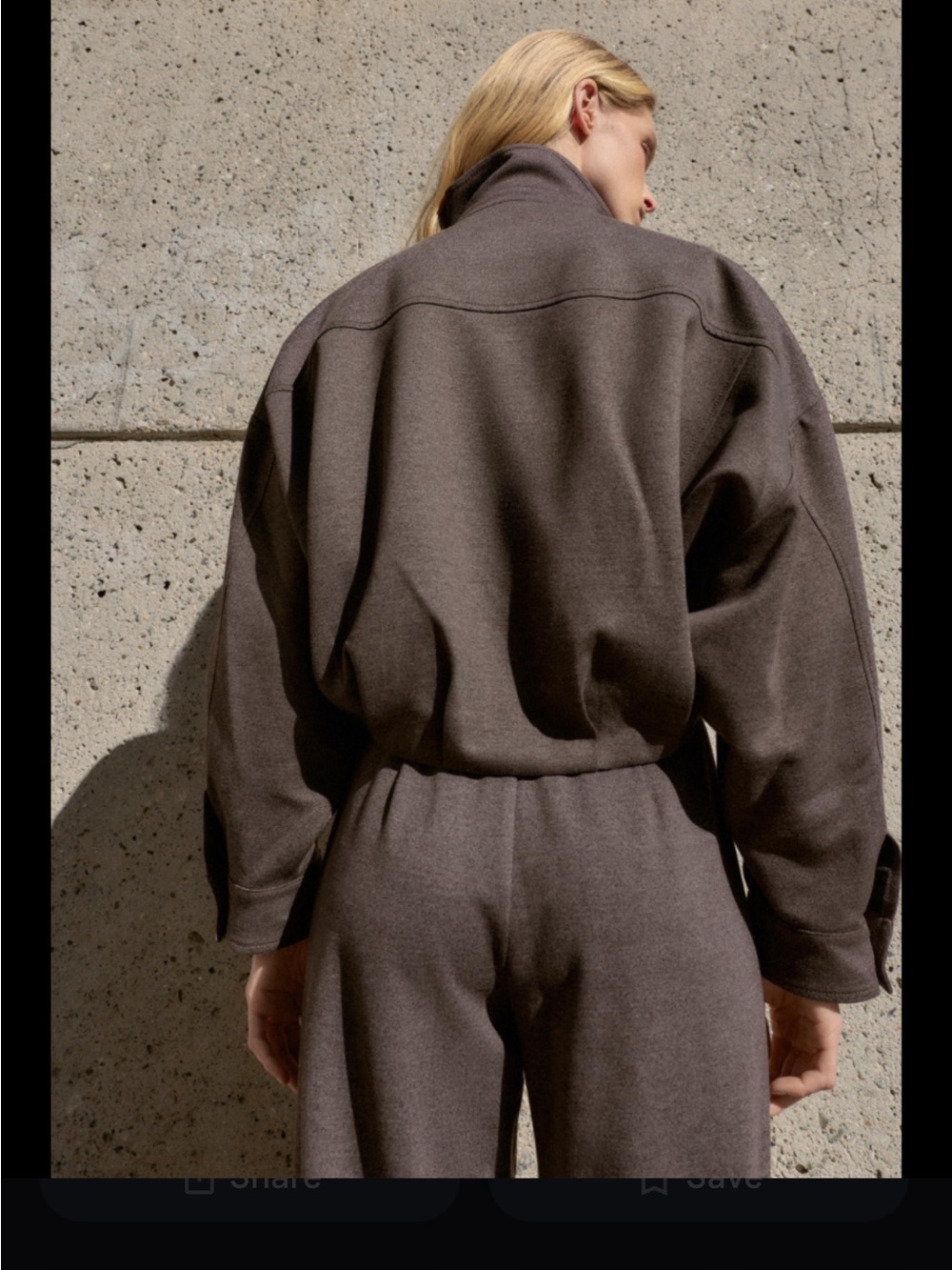 Zara Brown Funnel Neck Bomber Jacket - Picture 9 of 10